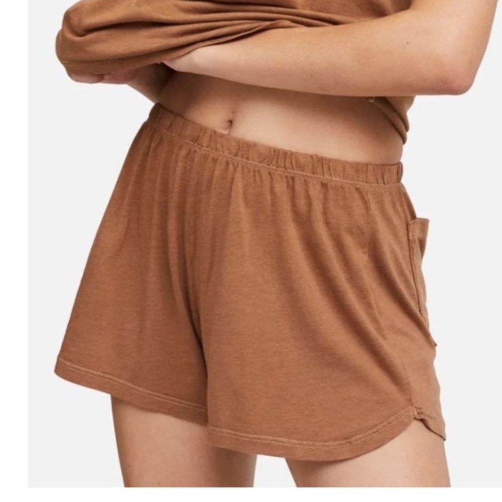 NWT - MATE the Label Tencel Sleep Shorts in Sedona Brown XS